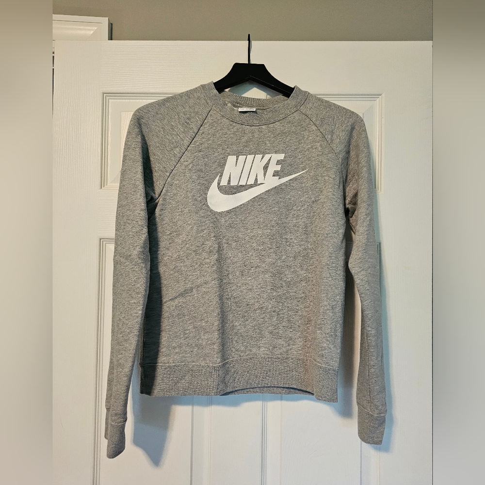 Nike Women's Crewneck NIKE Sweater in Gray